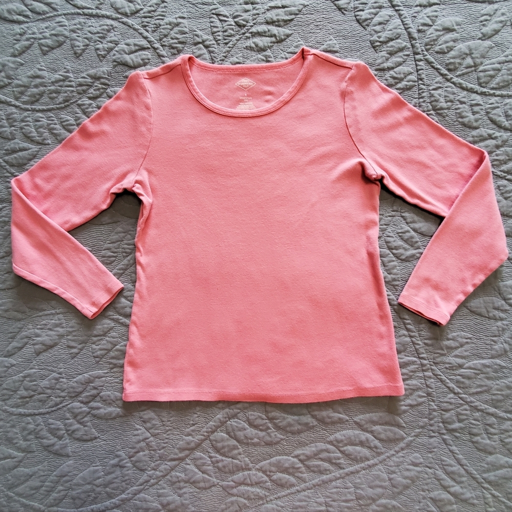 St. John’s Bay 3 Pack 100% Cotton Long Sleeve Essential Tee Basic Shirts - Picture 3 of 8